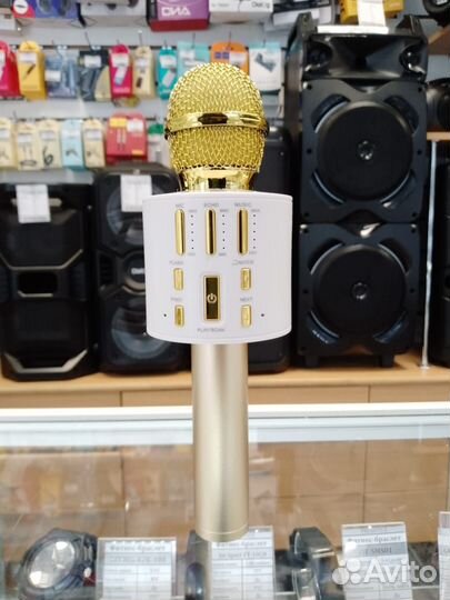 Микрофон для караоке c колонкой V-8