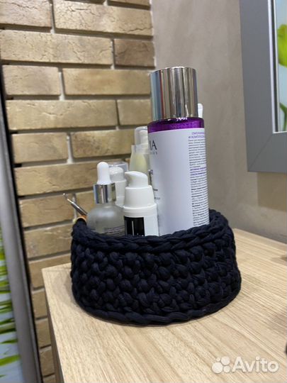 Вязанные корзинки