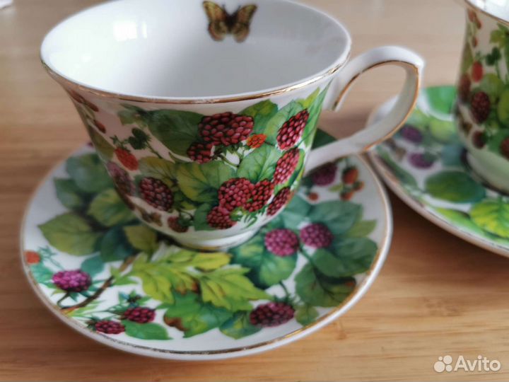 Чайный набор фарфор (2 чашки и 2 блюдца)