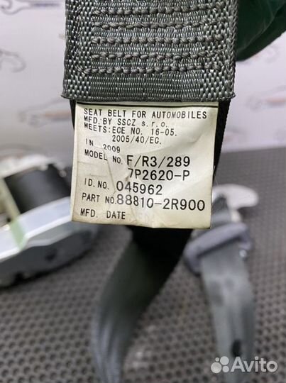 Левый ремень безопасности Hyundai i30 2007-2012