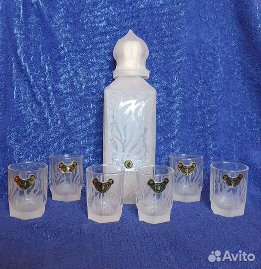 Графин-штоф хрустальный с рюмочками