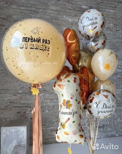 Гелиевые воздушные шары на 1 сентября