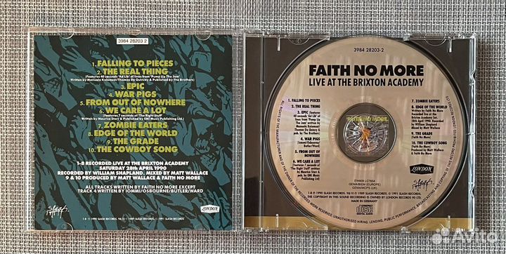 Faith No More-Live AT The Brixton Academy CD