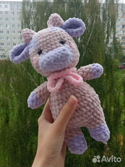 Вязаная коровка