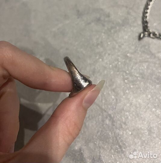 Серьги кольца цепи бижутерия