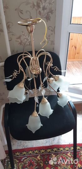 Люстра потолочная бу