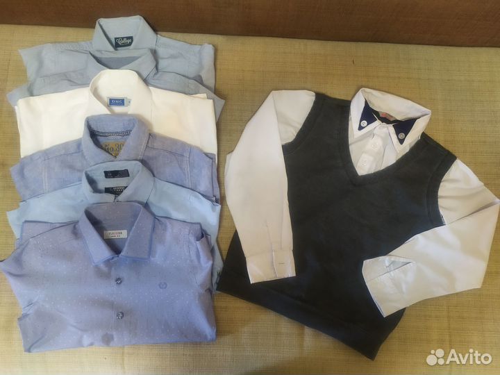 Школьные рубашки для мальчика на 1-2 класс