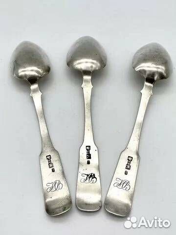 Царские серебряные ложки мастер Степановъ 1843 г