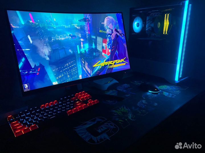 Игровой компьютер в сборе