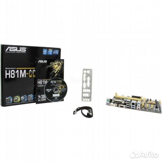 Материнская плата lga 1150 asus h81m-c