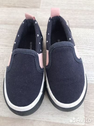 Слиппоны для девочки 22 размер