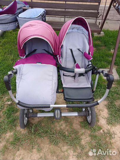 Коляска для двойни,погодок mikado 2в 1