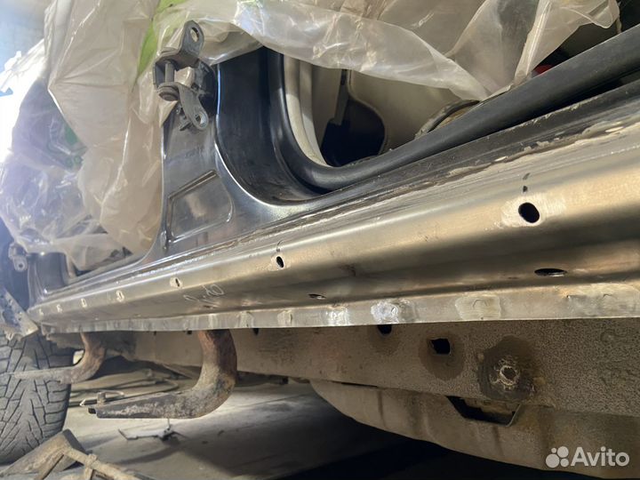 TLC Prado 120 ремонтный порог + усилитель левый