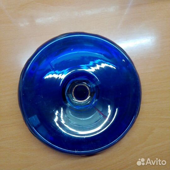 Ваза хрустальная СССР синяя