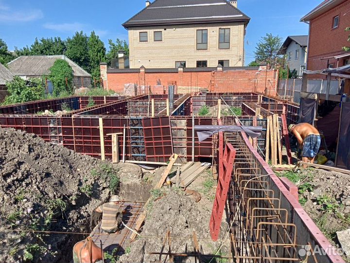 Мелкощитовая опалубка для фундаментов