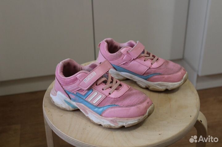 Кроссовки, девочка, розовые