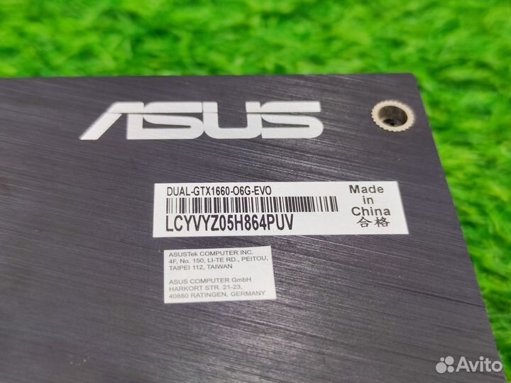 Видеокарта Asus GeForce GTX 1660 dual OC