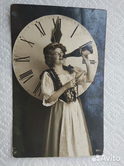 Открытка. С новым годом Царизм. Фривольная