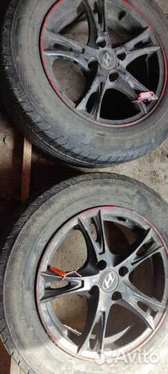 Литые диски r15 на kia rio и hyundai solaris бу