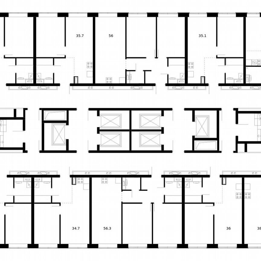 3-к. квартира, 76,4 м², 26/62 эт.