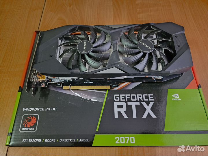 Видеокарта RTX 2070 Gigabyte windforce