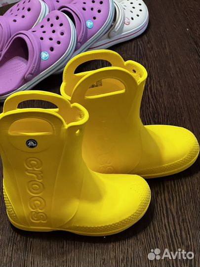 Детские Резинывые сапоги Crocs