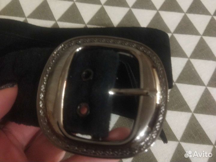 Ремень женский натуральная замша