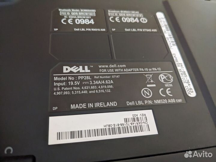 Dell на запчасти или под восстановление