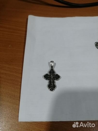 Мужской серебряный крест