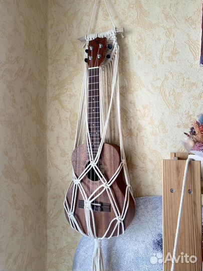 Держатель для гитары укулеле макраме подвес