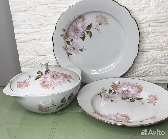 Сервиз столовый Дулево Хризантемы Астры