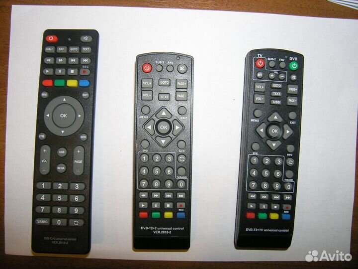 Пульт для цифровых приставок DVB-T2