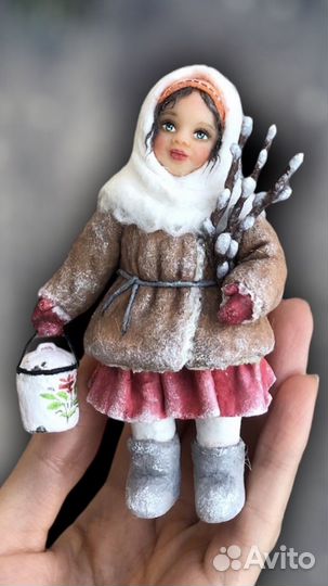 Ватные игрушки на елку