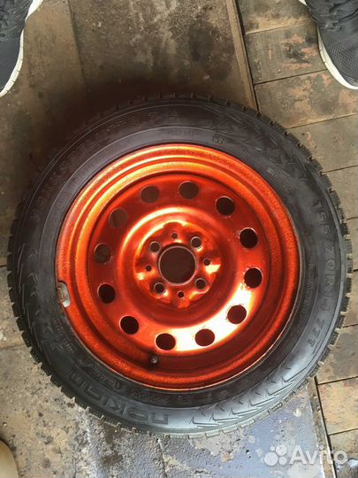 Комплект колес на штампах 155/70 r14 на ваз