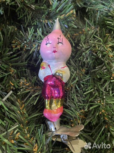 Елочная игрушка СССР Чиполлино 201