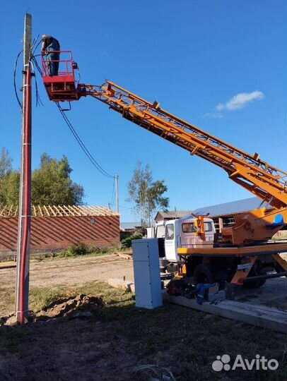 Аренда и услуги телескопической автовышки, 250 кг, 18 м