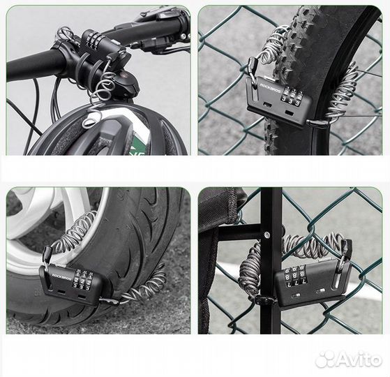 Компактный противоугонный трос rockbros 907. 150 с