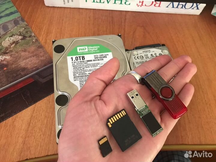 Восстановление данных (HDD, SSD, USB-flash и др.)