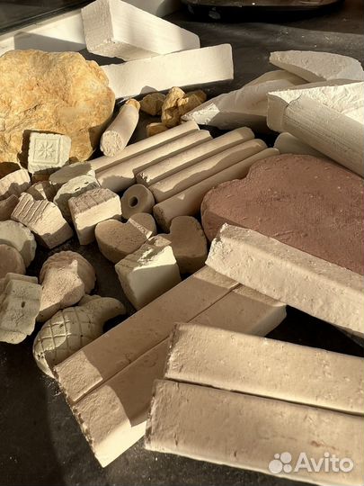 Природный мел и глина