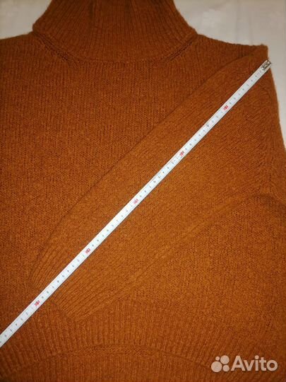 Италия водолазка широкая корица с шерстью