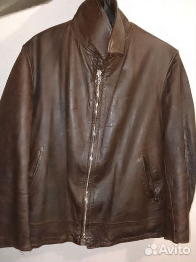 Куртка летная кожаная