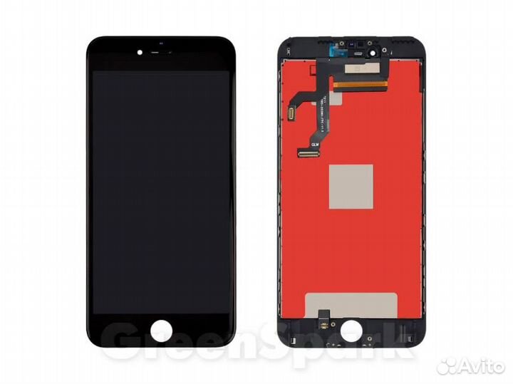 Дисплей для iPhone 6S Plus +тач черный с рамкой P