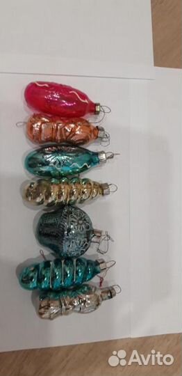 Новогодние игрушки СССР 32 штуки или по наборам