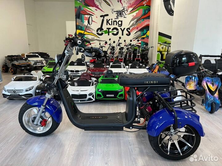 Электроскутер ikingi X12 Pro Trike Blue