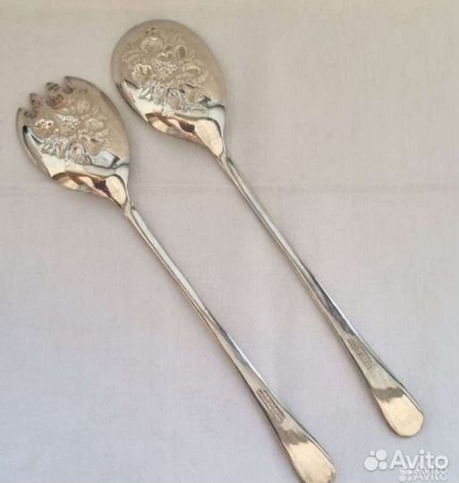 Приборы сервировка серебрение ножи Франция/ Англия