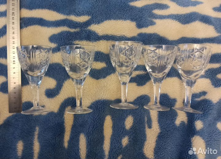 Фужер Рюмка 5 штук СССР