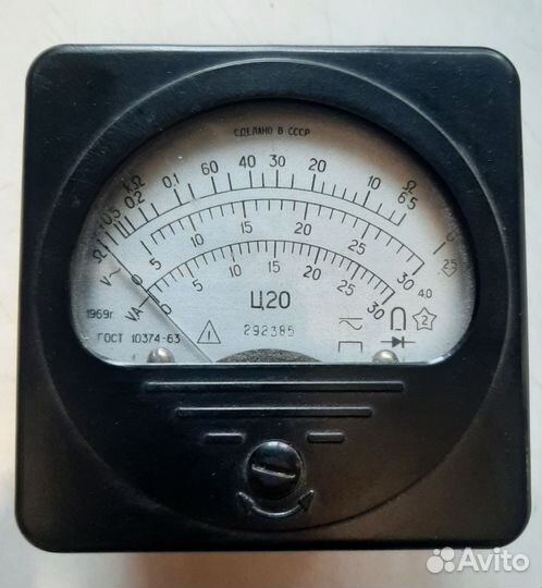 Головка для измерительного прибора Ц 20, Вольтметр