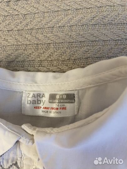 Рубашка для девочки zara 74