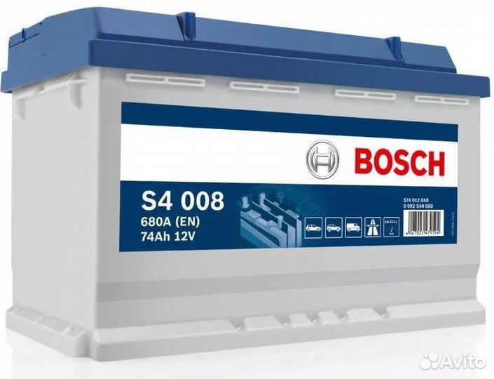 Аккумулятор Bosch S4 74 Ач п.п