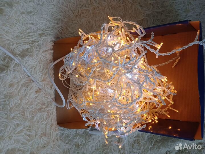 Уличная гирлянда бахрома 6 метров